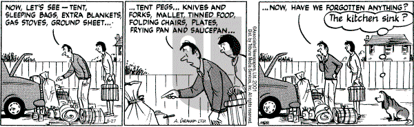 Fred Basset on Tuesday December 4, 2001 Comic Strip