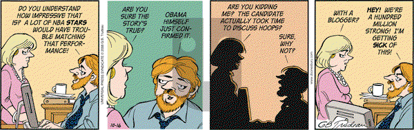 Doonesbury on Thursday October 16, 2008 Comic Strip
