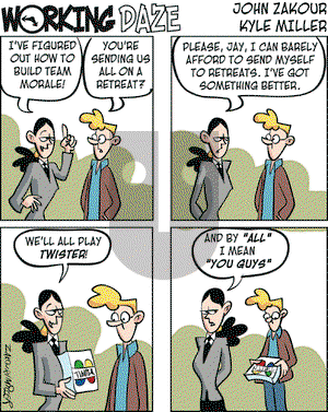Working Daze on Wednesday March 30, 2005 Comic Strip