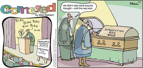 Cornered on Sunday September 28, 2008 Comic Strip