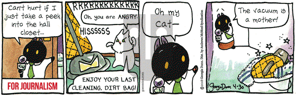 Breaking Cat News on Monday April 30, 2018 Comic Strip