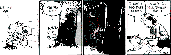 Calvin and Hobbes - Saturday July 4, 1992 Comic Strip