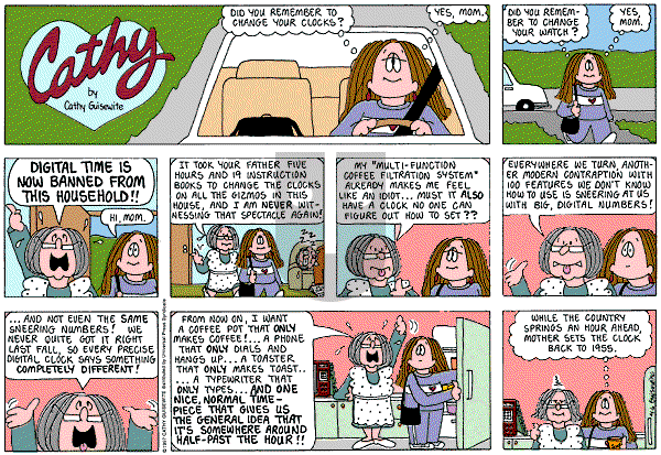 Cathy Classics - Sunday April 6, 1997 Comic Strip