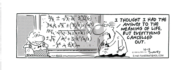 Frank and Ernest on Saturday October 15, 1994 Comic Strip
