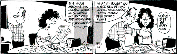 Luann on Friday April 8, 1994 Comic Strip