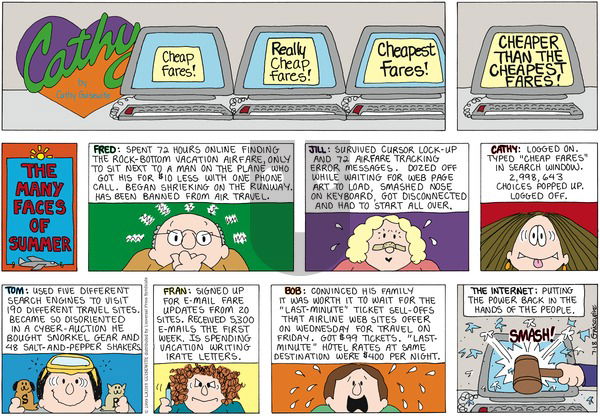 Cathy Classics on Sunday July 18, 1999 Comic Strip