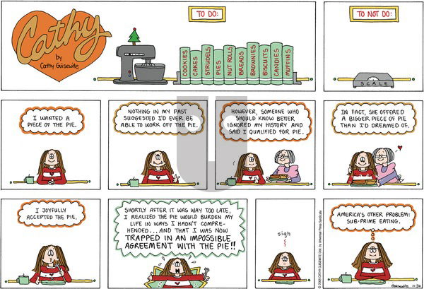 Cathy Classics on Sunday November 30, 2008 Comic Strip