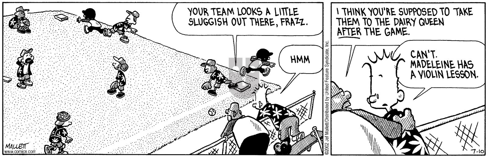 Frazz - Wednesday July 10, 2002 Comic Strip