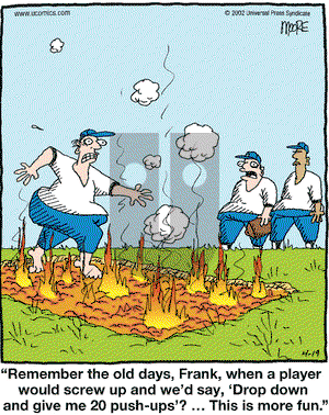 In the Bleachers on Tuesday October 1, 2002 Comic Strip