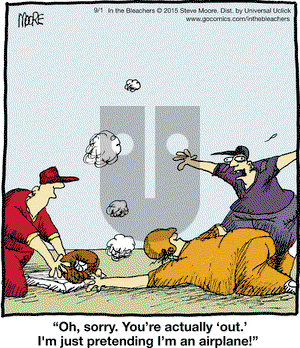 In the Bleachers on Tuesday September 1, 2015 Comic Strip