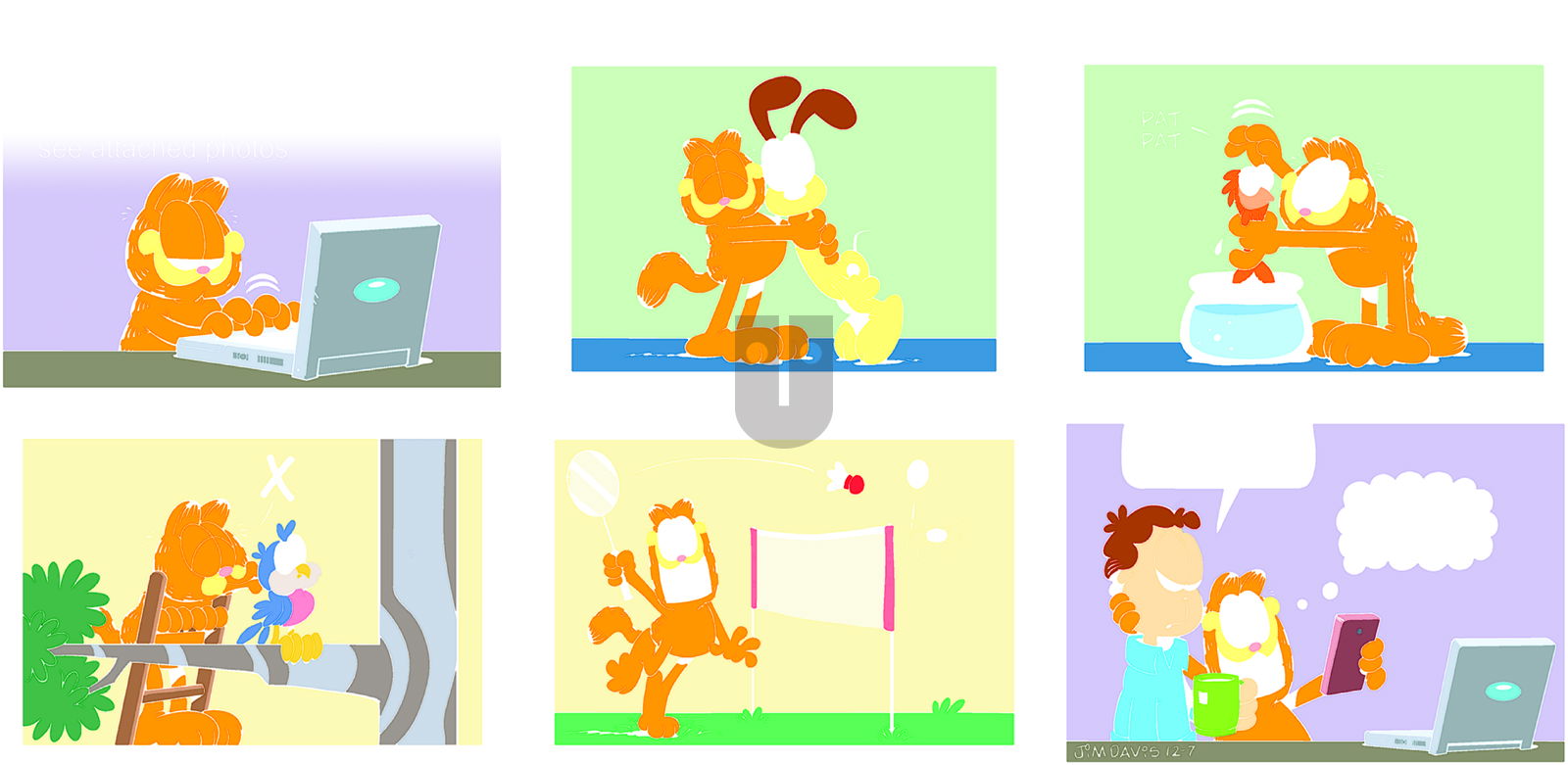 Garfield on Sunday December 7, 2014 Comic Strip
