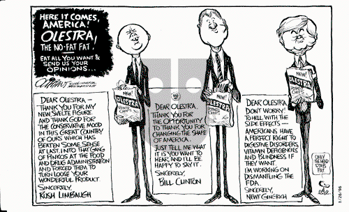 Pat Oliphant on Friday January 26, 1996 Comic Strip