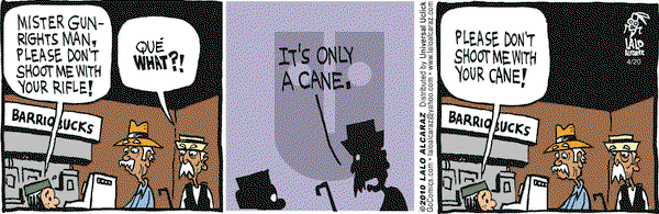La Cucaracha on Tuesday April 20, 2010 Comic Strip