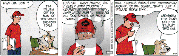 Get Fuzzy on Monday March 24, 2003 Comic Strip