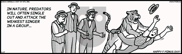 F Minus on Saturday April 17, 2010 Comic Strip