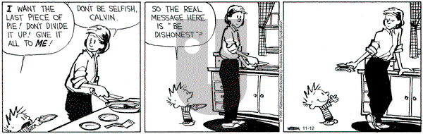 Calvin and Hobbes on Wednesday November 12, 2025 Comic Strip