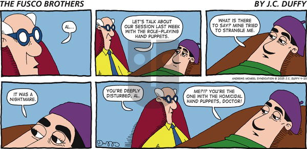 The Fusco Brothers on Sunday April 20, 2025 Comic Strip