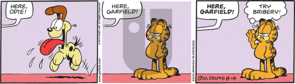 Garfield - Thursday August 19, 2010 Comic Strip