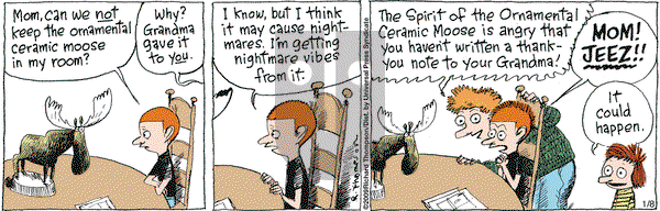 Cul de Sac on Thursday January 8, 2009 Comic Strip