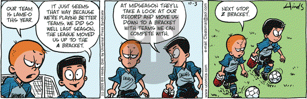 Cleats on Monday October 3, 2005 Comic Strip