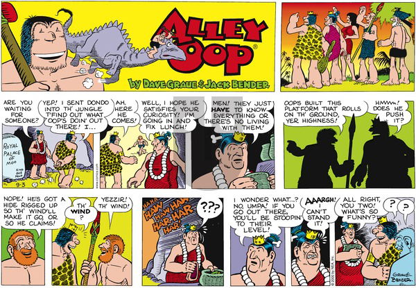 Alley Oop on Sunday September 3, 2000 Comic Strip