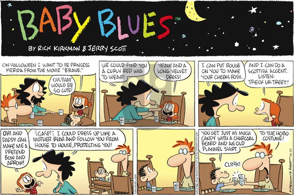 Baby Blues on Sunday October 27, 2013 Comic Strip