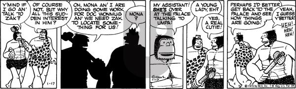 Alley Oop on Saturday January 17, 1976 Comic Strip