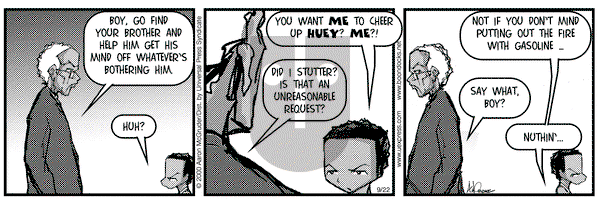 The Boondocks on Wednesday October 10, 2001 Comic Strip