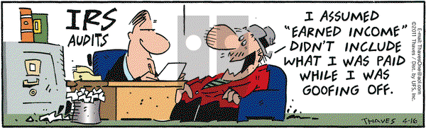 Frank and Ernest on Saturday April 16, 2011 Comic Strip