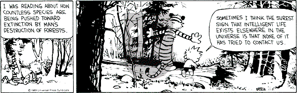 Calvin and Hobbes on Wednesday November 8, 1989 Comic Strip
