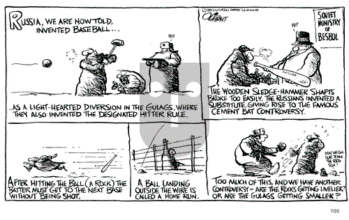 Pat Oliphant on Monday July 20, 1987 Comic Strip