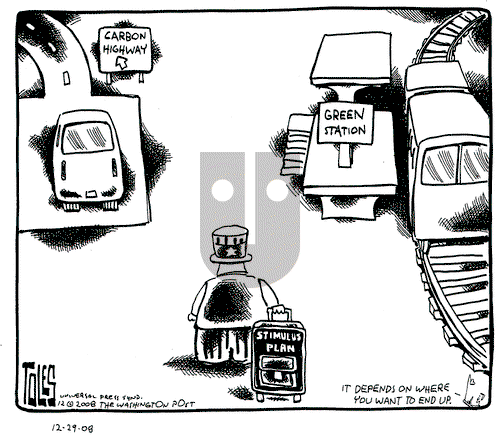 Tom Toles - Monday December 29, 2008 Comic Strip