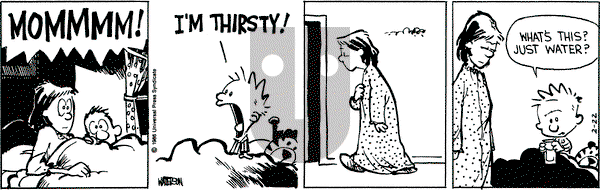 Calvin and Hobbes on Saturday February 22, 1986 Comic Strip