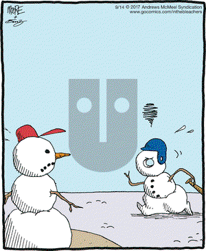 In the Bleachers on Thursday September 14, 2017 Comic Strip