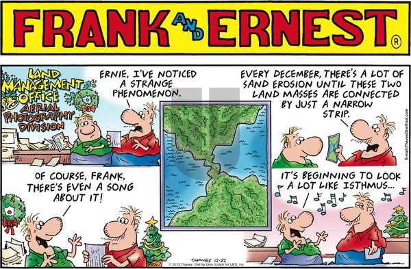 Frank and Ernest on Sunday December 22, 2013 Comic Strip