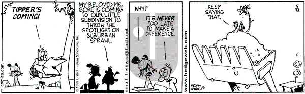 Over the Hedge on Monday May 31, 1999 Comic Strip