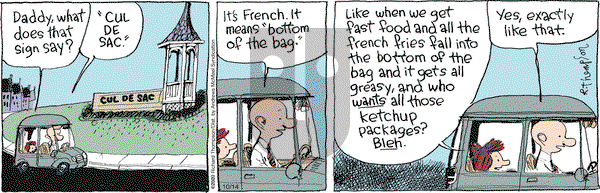 Cul de Sac on Monday October 14, 2019 Comic Strip