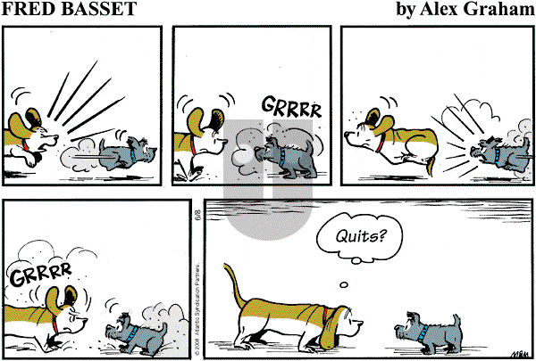 Fred Basset on Sunday June 8, 2008 Comic Strip