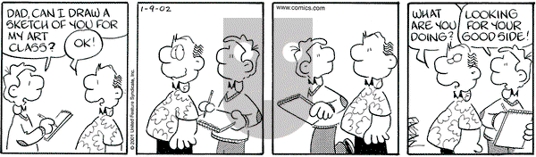 Drabble on Wednesday January 9, 2002 Comic Strip