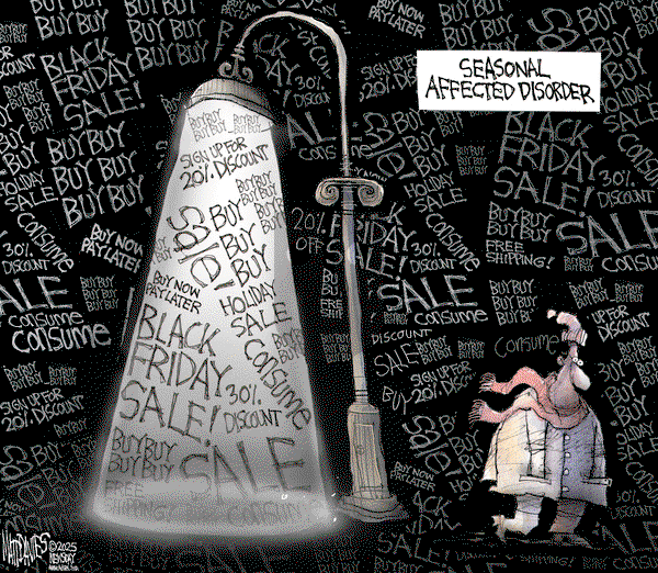 Matt Davies on Friday November 14, 2025 Comic Strip