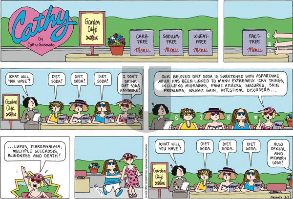 Cathy Classics on Sunday August 3, 2008 Comic Strip