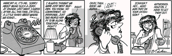 Doonesbury on Thursday September 3, 1987 Comic Strip