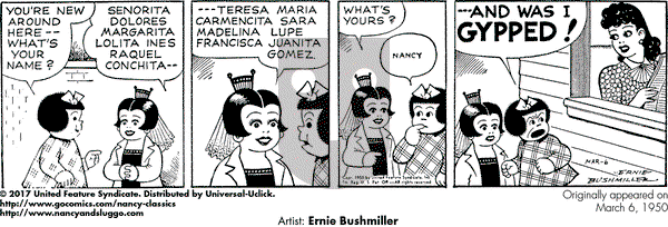 Nancy Classics on Monday March 6, 2017 Comic Strip