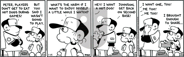 FoxTrot - Friday March 25, 2005 Comic Strip