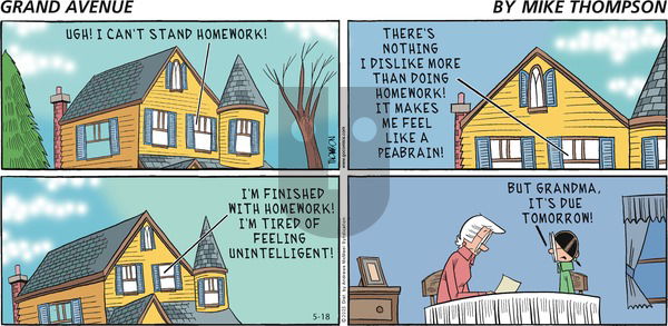 Grand Avenue on Sunday May 18, 2025 Comic Strip