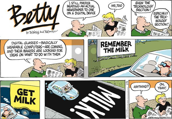Betty - Sunday March 30, 2014 Comic Strip