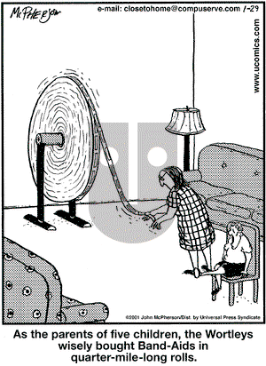 Close to Home on Monday January 29, 2001 Comic Strip