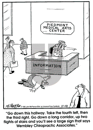 Close to Home on Tuesday November 14, 1995 Comic Strip