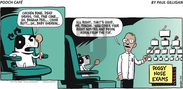 Pooch Cafe - Sunday September 21, 2014 Comic Strip