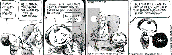 Non Sequitur on Saturday May 12, 2001 Comic Strip